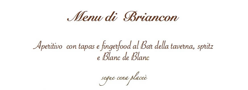 Menu 30 e 31 marzo alla Taverna di Le Cirque